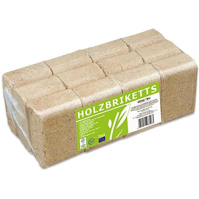 Holzbriketts 10 kg Nadelholzspäne, eckig Brennstoffe Image