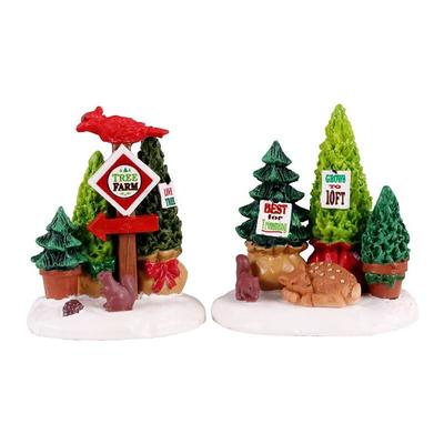 Tree Farm Display Set Of 2 Art.-Nr. 14844