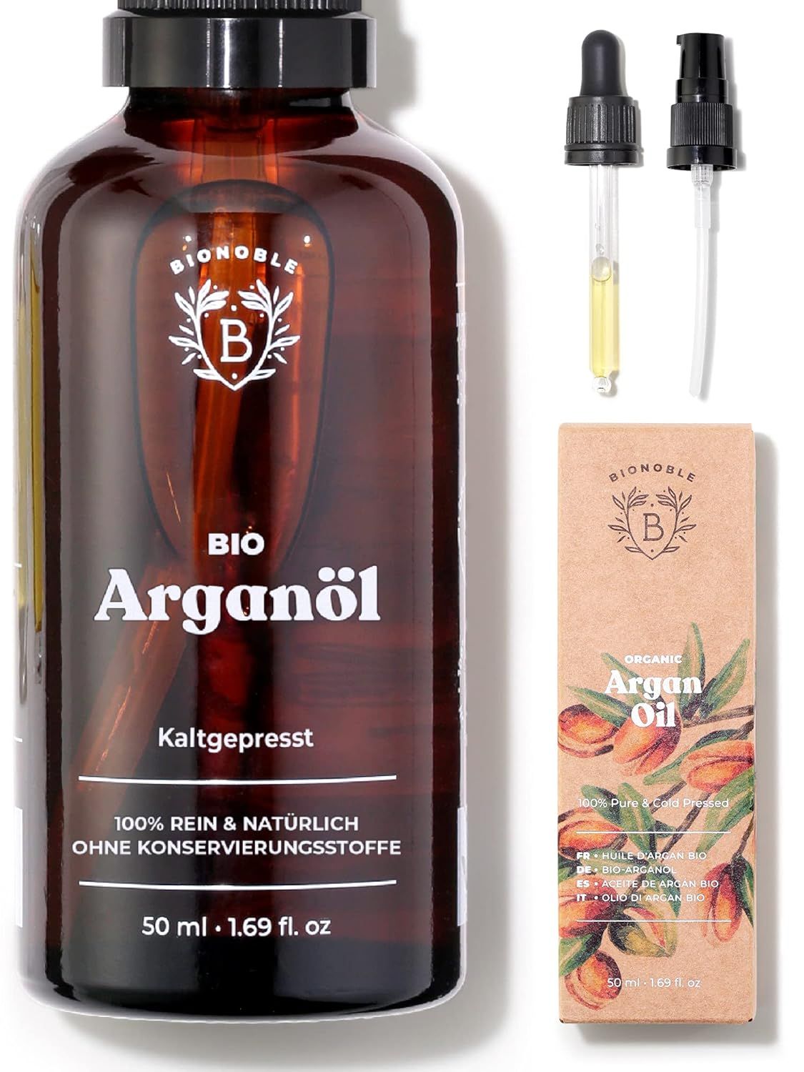 Olio di argan biologico Bionoble 50 ml