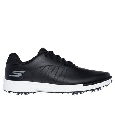 Skechers Men's GO GOLF Tempo Shoes | Size 9.0 Extra Wide | Black/White | Synthetic/Textile