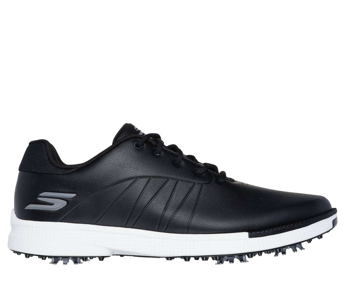 Skechers Men's Waterproof: GO GOLF Tempo Shoes | Size 12.0 Extra Wide | Black/White | Synthetic/Textile