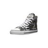 Sneaker ETHLETIC "White Cap Hi Cut", Gr. 43, schwarz-weiß (letters schwarz, just weiß), Obermaterial: 100% Baumwolle; Futter: 100% Baumwolle; Decksohle: 100% Baumwolle; Sohle: 100% Naturkautschuk, Schuhe Canvassneaker Sneaker high Sneakerboots,...