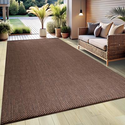 Teppich MY HOME "Venedig auch als Läufer erhältlich" Gr. 6, beige (sand), B:200cm H:4mm L:290cm, Kunstfaser, Teppiche, In- und Outdoor geeignet, Sisal-Optik, Wetterfest & UV-beständig Image