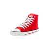 Sneaker ETHLETIC "White Cap Hi Cut", Gr. 41, rot (cranberry rot just weiß), Obermaterial: 100% Baumwolle; Futter: 100% Baumwolle; Decksohle: 100% Baumwolle; Sohle: 100% Naturkautschuk, Schuhe Canvassneaker Sneaker high Sneakerboots, Fairtrade Produkt