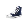 Sneaker ETHLETIC "White Cap Hi Cut", Gr. 43, blau (ocean blau just weiß), Obermaterial: 100% Baumwolle; Futter: 100% Baumwolle; Decksohle: 100% Baumwolle; Sohle: 100% Naturkautschuk, Schuhe Canvassneaker Sneaker high Sneakerboots, Fairtrade Produkt