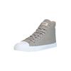 Sneaker ETHLETIC "White Cap Hi Cut", Gr. 44, grau (frozen olive just weiß), Obermaterial: 100% Baumwolle; Futter: 100% Baumwolle; Decksohle: 100% Baumwolle; Sohle: 100% Naturkautschuk, Schuhe Canvassneaker Sneaker high Sneakerboots, Fairtrade Produkt
