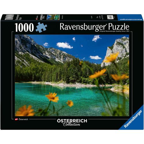 Puzzle RAVENSBURGER ""Österreich Collection, Grüner See bei Tragöß"" Puzzles bunt Kinder Made in Germany; FSC - schützt Wald weltweit