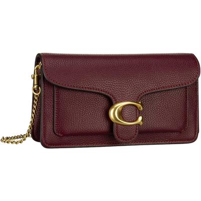 COACH - Umhängetasche Tabby Chain Clutch Polished Pebble Umhängetaschen 1 ct Braun Damen