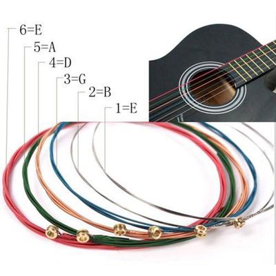 TEMU 6pcs Durable And High-quality Guitar Strings For Optimal Sound And Performance