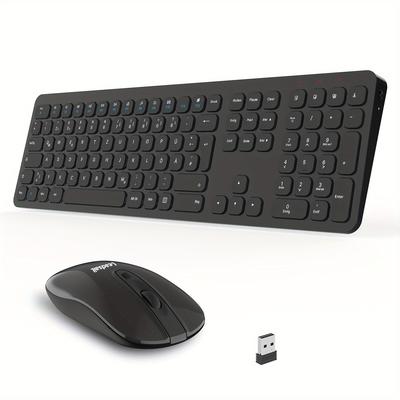 TEMU Leadsail Wireless Keyboard And Set, Wireless Usb And -sized Computer Keyboards , Uk Layout For / Laptop