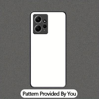 TEMU Photo Pattern Customized Mobile Phone Case, Acrylic Mirror Feel, High Definition, Black Soft Edge, Suitable For Xiaomi Redmi 13/12/11/c/5g/a/prime