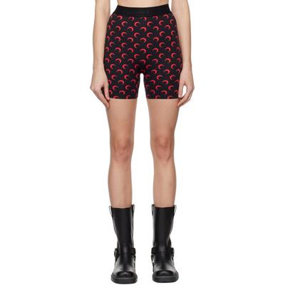 Ssense Exclusive & Regenerated All Over Moon Sport Shorts - Blue - MARINE SERRE Shorts