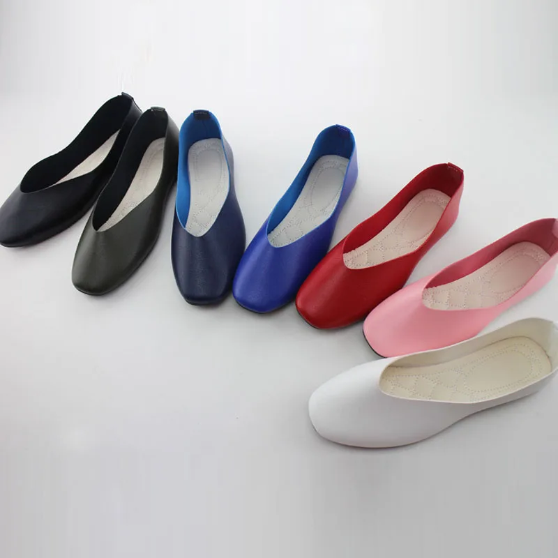 2025 komfortable Flache Schuhe Frau Weiche Leder Loafer Slip Auf Frühling Sommer Casual Schuhe Frauen Ballerinas Frauen Schuhe