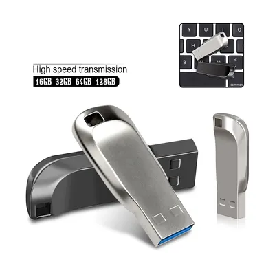 NEUES USB-Flash-Laufwerk 2.0 128 GB 64 GB 32 GB 16 GB 8 GB Metall 2.0 Pendrive USB-Stick-Stick 2.0 High Speed 8 GB 16 GB 32 GB 64 GB 128 GB Image
