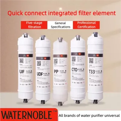 Water noble 10-Zoll-Universal-Ultrafiltrationskit und Inline-Aktivkohle filter zur Reinigung von Chlor zu Hause