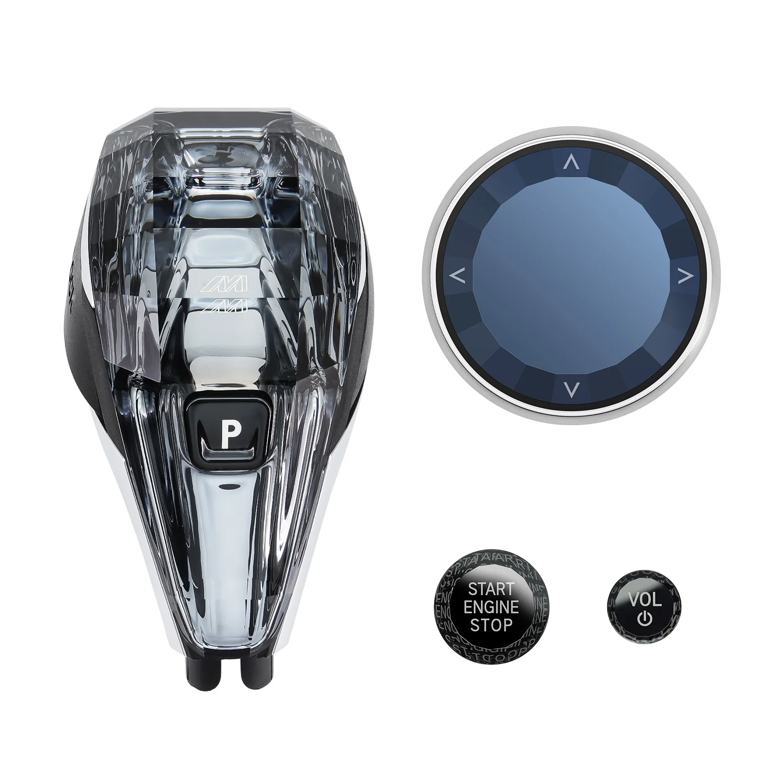 4-teiliger Kristall-Schaltknauf für BMW 3er G20/G21/G28 4er G22/G23/G26 8er G14/G15/G16 2009–2023 Griffgetriebe Image