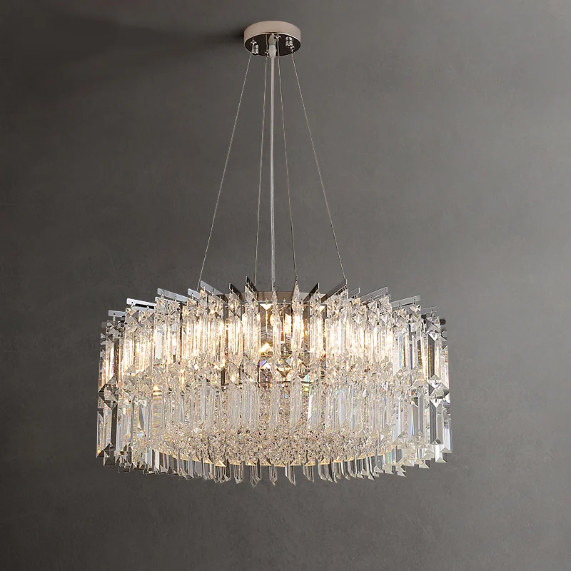 Licht Luxus Wohnzimmer Kristall Kronleuchter modernes und minimalist isches Design kreisförmiges Esszimmer Schlafzimmer Beleuchtung Villa