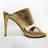 DOBANER SUPER Frauen Sandalen Offene spitze Slip Auf Stiletto High Heels Pumps Prom Hochzeit Party Rutschen Schuhe Frau Größe 43 45 48 50 52