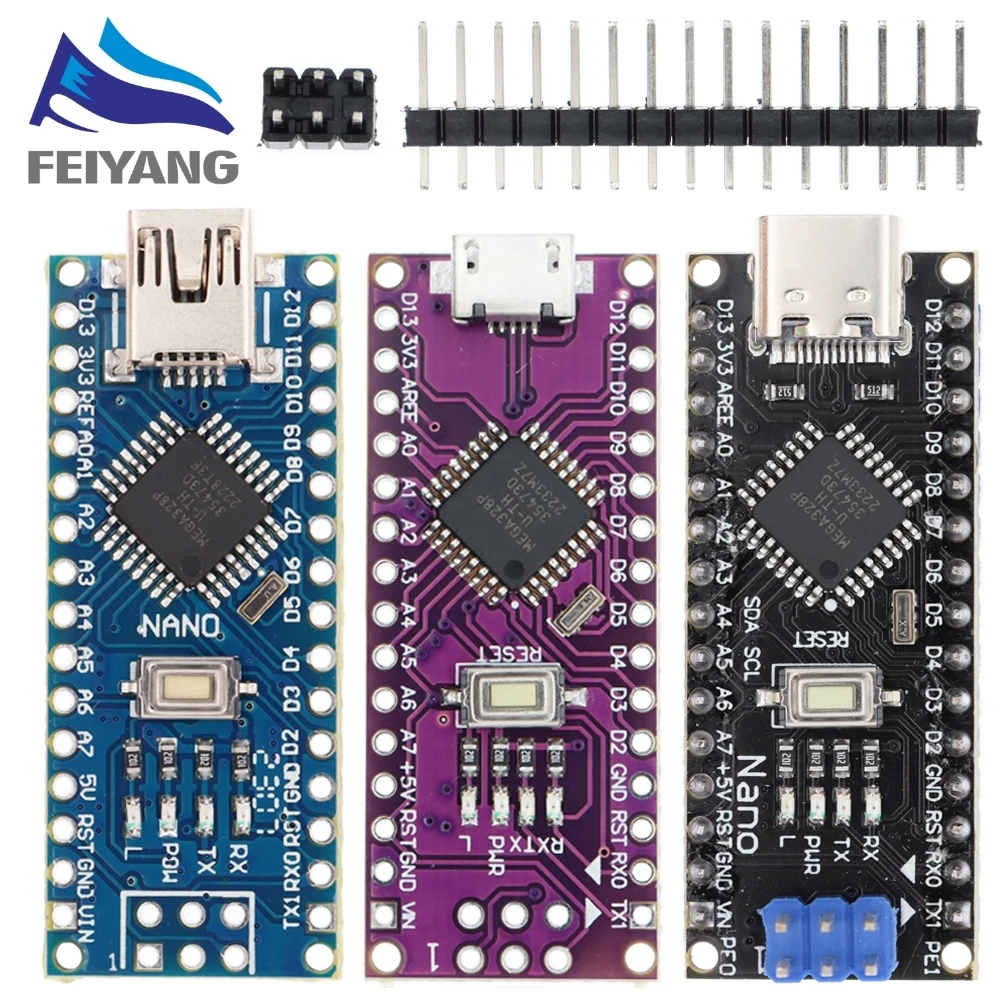 Samiore roboter werbung für arduino nano 3,0 atmega328 controller kompatibles platinen modul platine entwicklungs karte ohne usb v2.0 Image