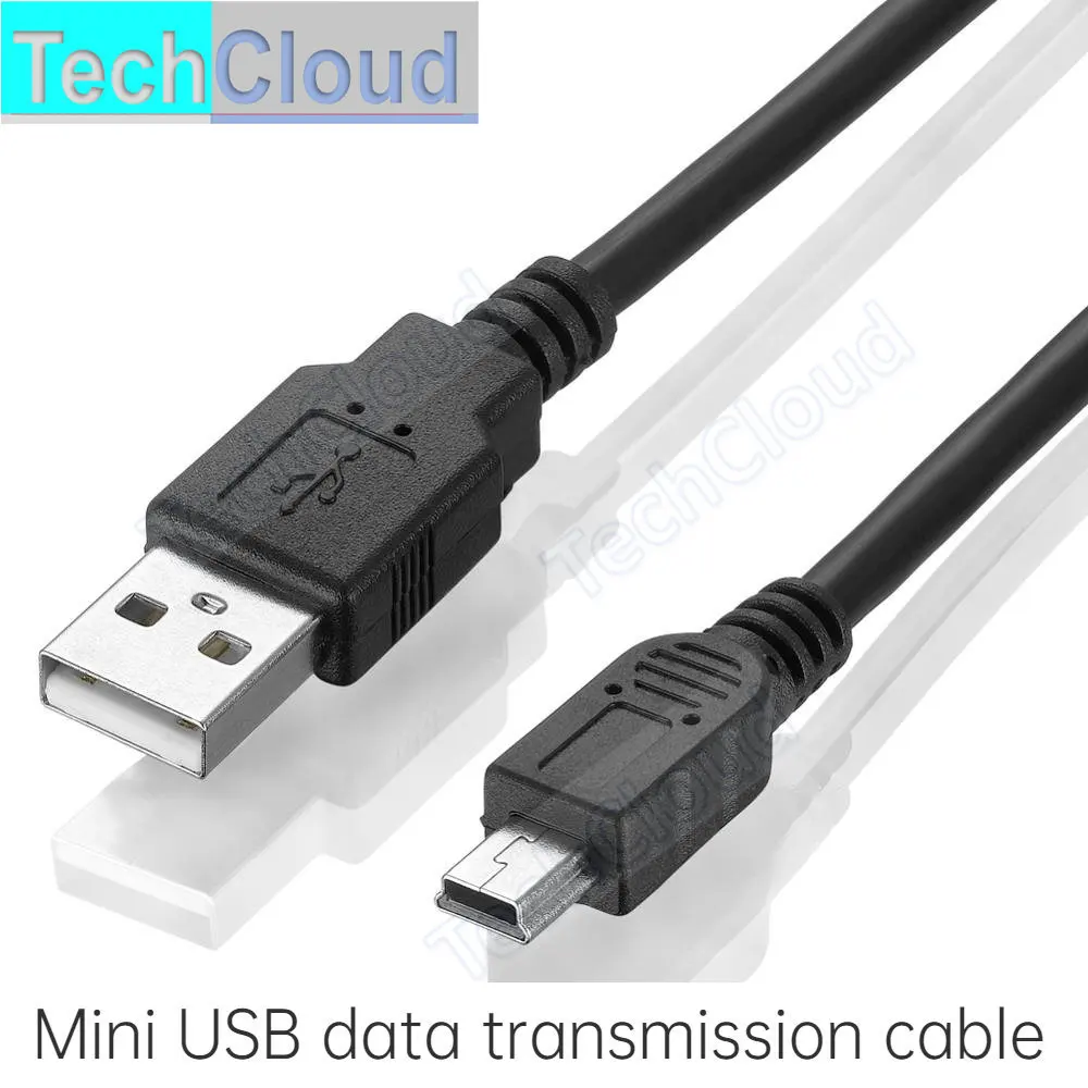 USB 2.0 Typ A Stecker auf Mini 5P Stecker Mini 5P USB-Kabel M/M Folie+geflochten+PVC geschirmt 30cm 50cm 1m 1,5m 1,8m 3m 5m Image