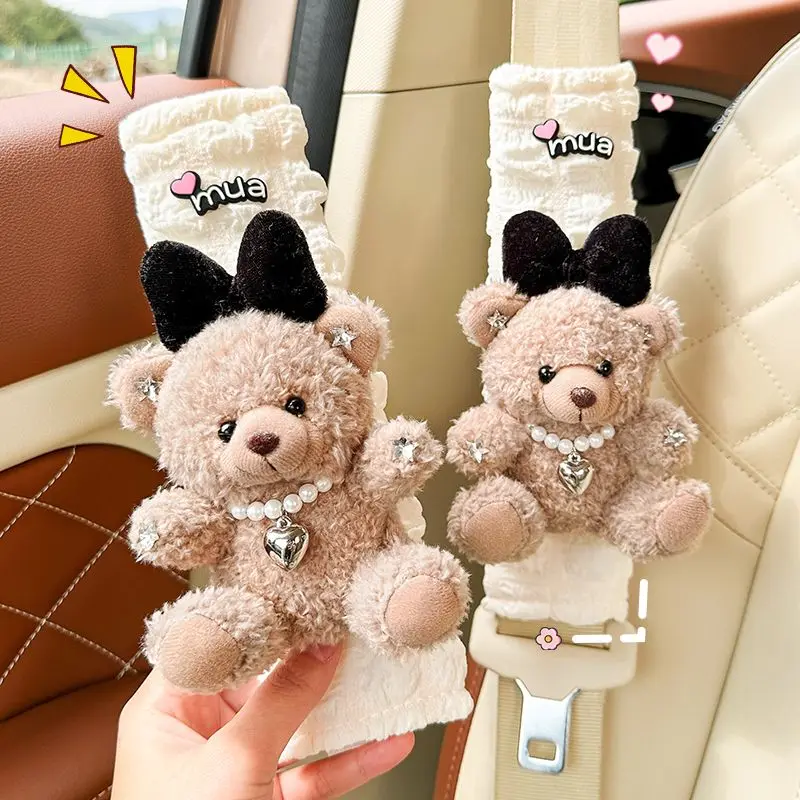 Neue Auto Sitz Gürtel Schulter Abdeckung Nette Rote Panda Bär Kinder Hals Auto Dekoration Liefert Auto Zubehör Innen Frau Image