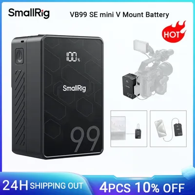 Smallrig vb99 se mini v-mount batterie 99wh/6800mah v montieren akku mit pd65w USB-C schnell ladung für kamera camcorder monitor