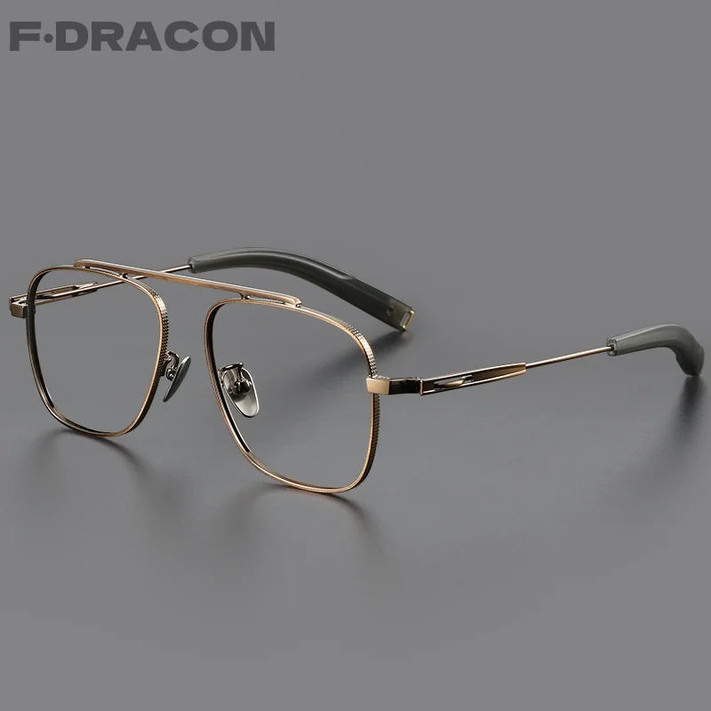 Titan Doppelstrahl Herren Brillengestell Mode Licht Luxus Damen Brillengestell Retro Optische Brillenrahmen 105 Image