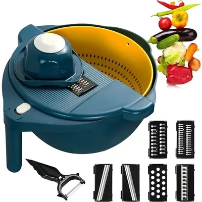 Kitchen Chopper, Kitchen Multifunctional Chopper for Home Kitchen, Bar Food Service Tools, 9 in 1