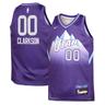 Utah Jazz Nike City Edition Swingman Jersey 2024 - Purple Jordan Clarkson Youth