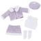 18-Zoll-Puppenkleidung und Accessoires, Winter-Puppen-Outfits-Set, Mantel und Hose für 18-Zoll-Puppen, Mädchen, Geschenke (ohne Puppe)