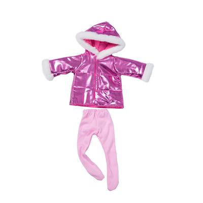 18 Inch Doll Clothes and Accessories Winter Doll Outfits Set Coat Trousers for 18 Inch Doll Girls Gifts(WITHOUT DOLL)