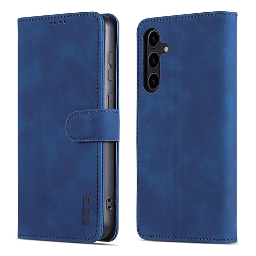 Handy Hülle Handyhüllen Für S25 S24 S24 FE S23 S22 S21 Ultra Plus A55 5G A35 5G A25 A15 Rückseite Mit Ständer Kartenfach Stoßfest Retro PU-Leder Image