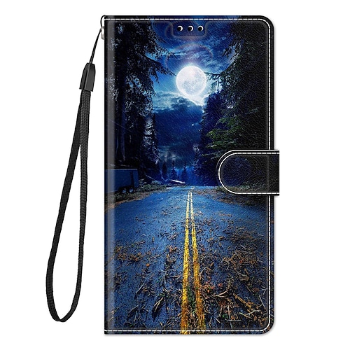 Handy Hülle Handyhüllen Für S25 S24 S23 S22 Plus Ultra S23 FE S20 A55 5G A35 5G A25 A15 Rückseite Mit Ständer Mit Handgelenkschlaufe Kartenfach Retro TPU PU-Leder Image