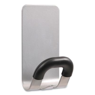 Alba Magnetic Coat Peg, ABS/Magnet/Steel, Black/Silver, Supports 11 lbs (ABAPMMAG2M) Each Alba™ Hangers/Hooks