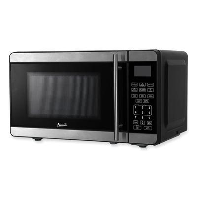 Avanti 0.7 Cubic Foot Microwave Oven, 700 Watts, Stainless Steel/Black (AVAMT7V3S) Each Microwave Ovens