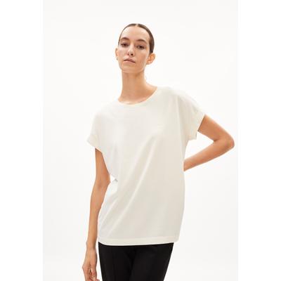 IDAARA - Frauen Loose Fit T-Shirt - beige (Größe: M)