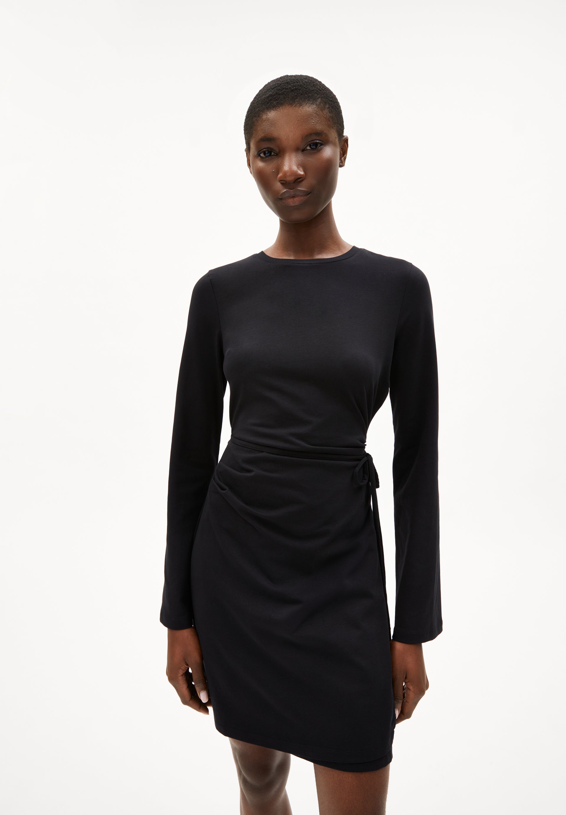 CEETAA | Jerseykleid aus Bio-Baumwoll Mix - schwarz (L) Image