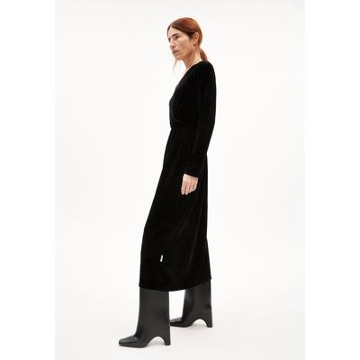VERLAAR | Jerseykleid Regular Fit aus Samt - schwarz (M) Image