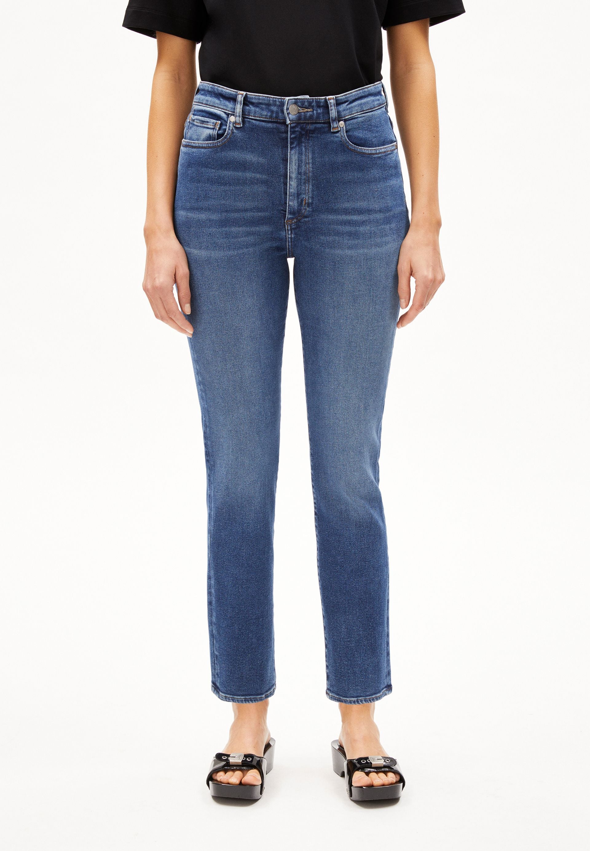 LEJAANI | Slim Jeans Bio-Baumwoll Mix X-Stretch - blau (25-32)