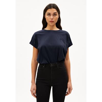 IDAARA - Frauen Loose Fit T-Shirt - blau (Größe: S)