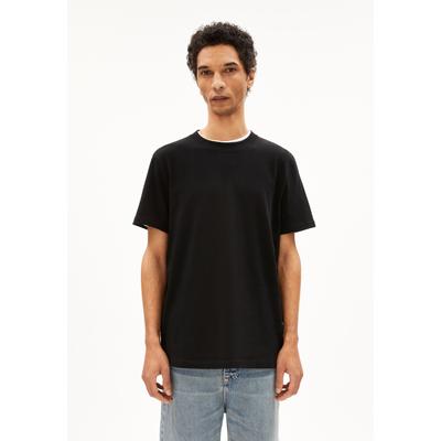 MAARKOS - Männer Relaxed Fit T-Shirt - schwarz (Größe: S)