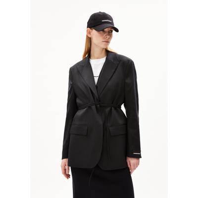 ORIAANA - Frauen Oversized Fit Jacke - schwarz (Größe: S)