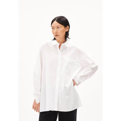 EALGAA - Frauen Loose Fit Bluse - weiss (Größe: M)