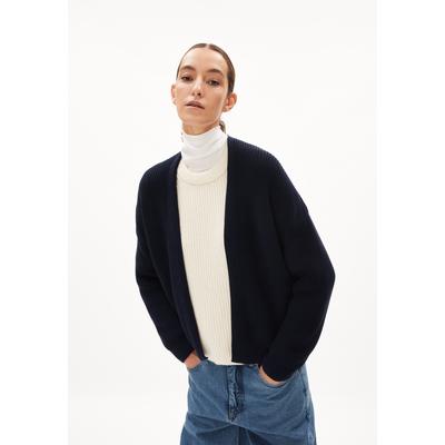 VILDAANA - Frauen Oversized Fit Strickjacke - blau (Größe: S)