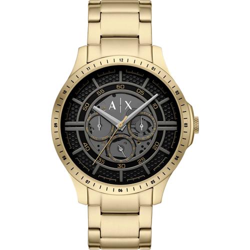 Multifunktionsuhr ARMANI EXCHANGE Armbanduhren goldfarben Herren Armbanduhr, Herrenuhr, Edelstahlarmband, analog, Tag, Wochentag