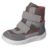 Winterstiefel RICOSTA "Uki WMS: weit", Kinder, Gr. 25, grau (grau, rot), Lederimitat, Textil, casual, Schuhe, Klettstiefel, Snowboots, Kindergartenschuh mit Warmfutter