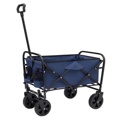 Foldable Wagon Cart Heavy Duty Utility Cart for Camping Shopping Sports Gardeing Fishing Supports 225lbs All-Terrain Wheels