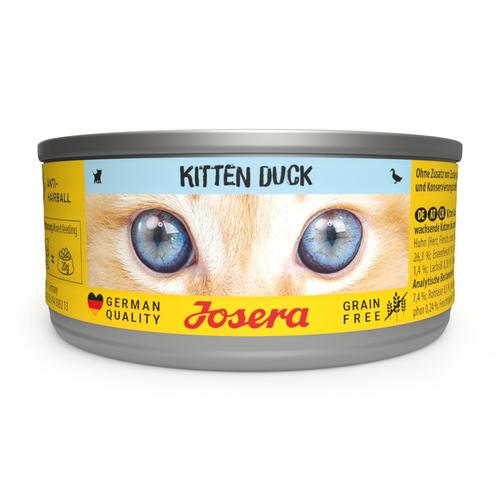 12x85g Josera Kitten Ente Katzenfutter nass