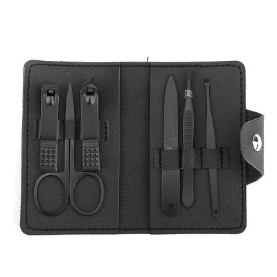 TEMU Manicure & Pedicure Kit - Steel Nail Clippers, Files & Grooming Portable - & , For & () Image