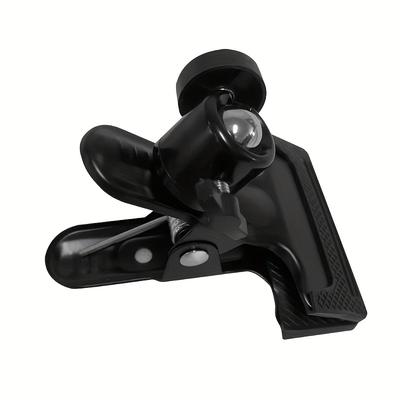 TEMU 1pc Aluminum Alloy Spring Clamp Mount With 360-degree Rotating Camera Platform For Home Sports Camera Mounting Image